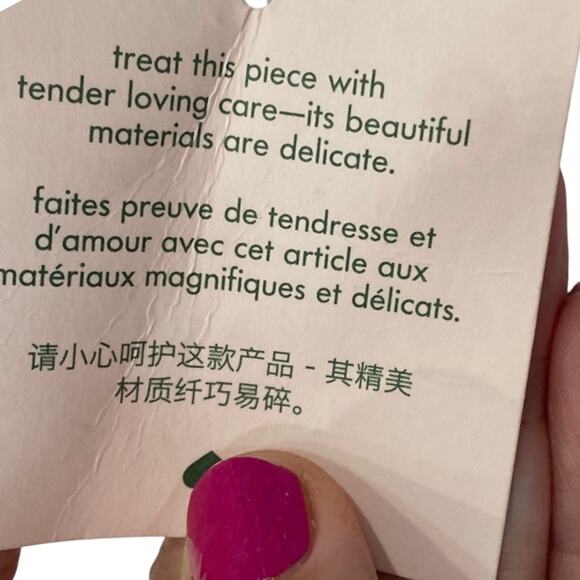 KATE SPADE Emelyn Briar Lane Quilted Tweed Crossbody Bag Chain Strap Pink NEW - Picture 10 of 14